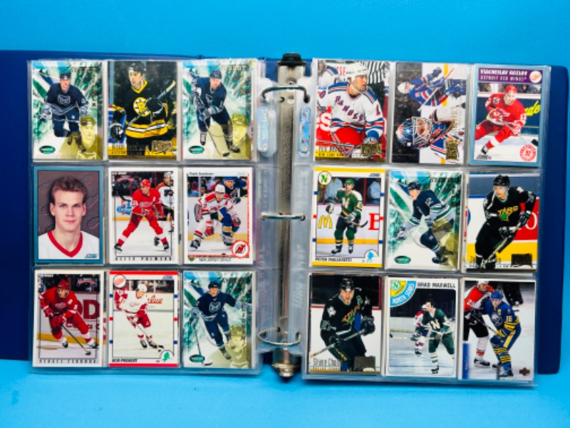 Photo 19 of 699400…final sale no returns/refunds 360 mixed hockey trading cards in binder 