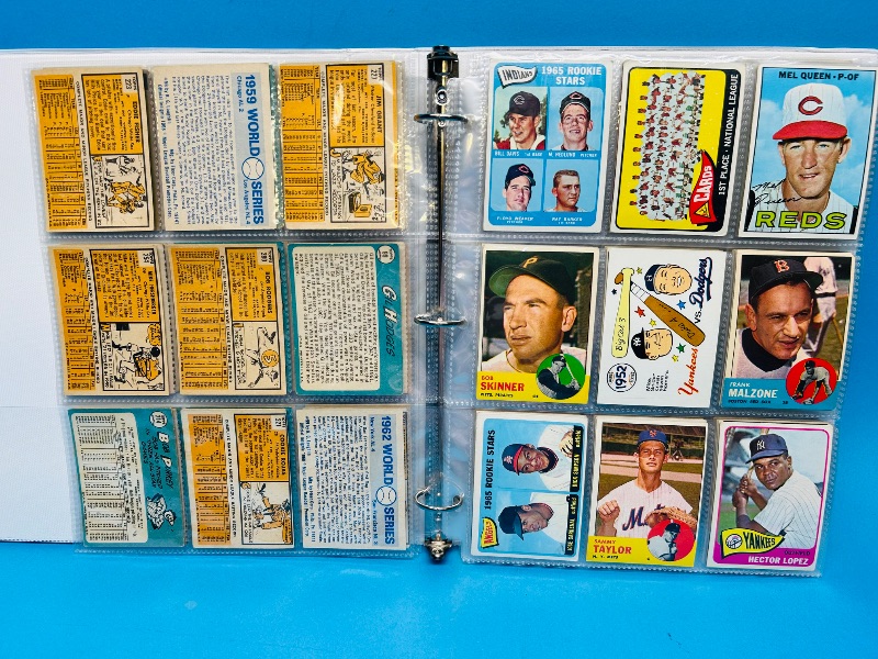 Photo 12 of 699436… final sale no returns/refunds-126 mixed baseball cards 1960’s in binder -cards show wear from age