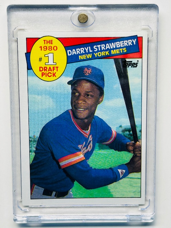 Photo 1 of 699458…Rookie Darryl  Strawberry card 278  in hard plastic case