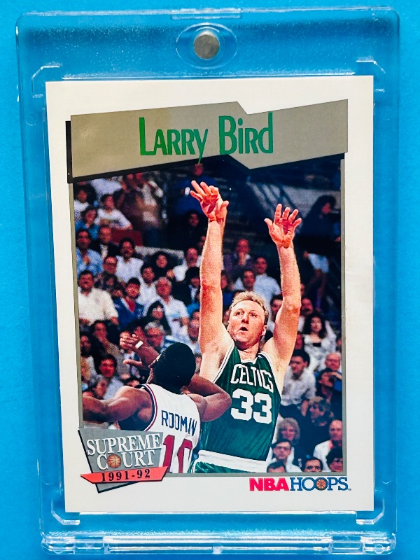 Photo 1 of 699486…Larry Bird card 451 in hard plastic case 