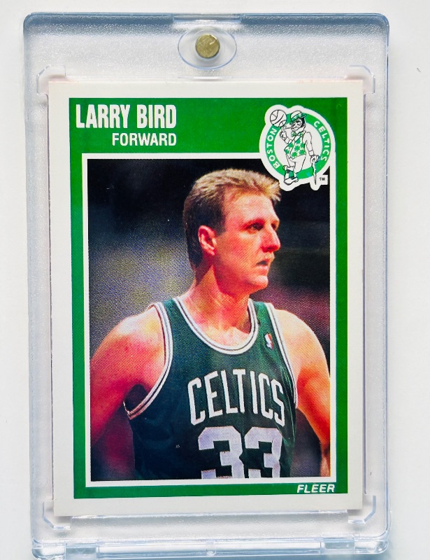 Photo 1 of 699493…Larry Bird card 8 in hard plastic case 