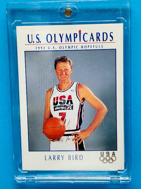 Photo 1 of 699496…Larry Bird card 9 in hard plastic case 