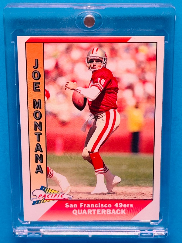 Photo 1 of 699511…Joe Montana card 464  in hard plastic case 