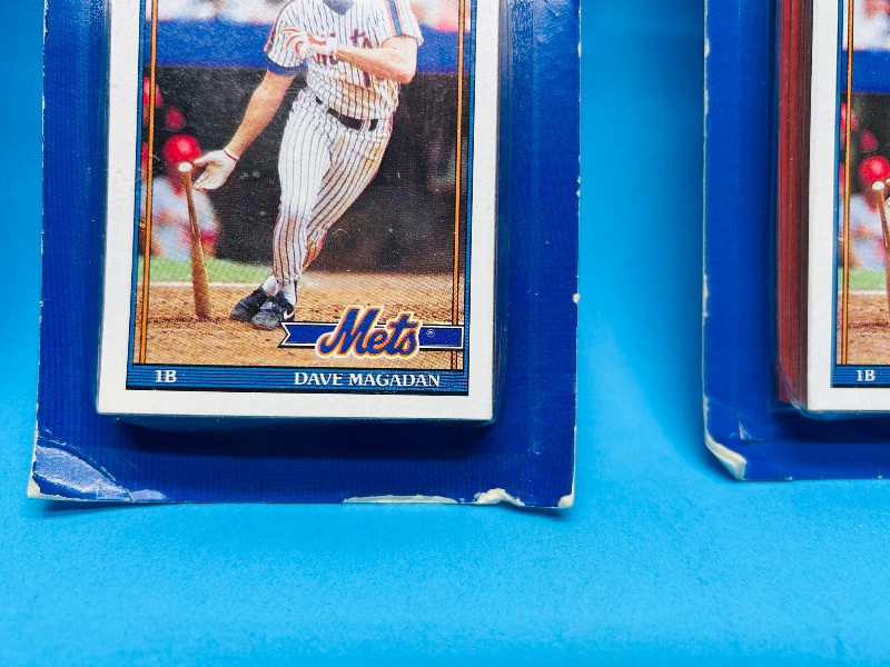 Photo 2 of 699516… final sale no returns/refunds-worn packages-3 sealed 1991 baseball cards packs 