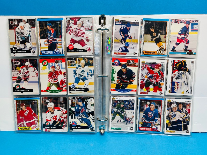 Photo 4 of 699523…final sale no returns/refunds-198 mixed hockey cards in binder