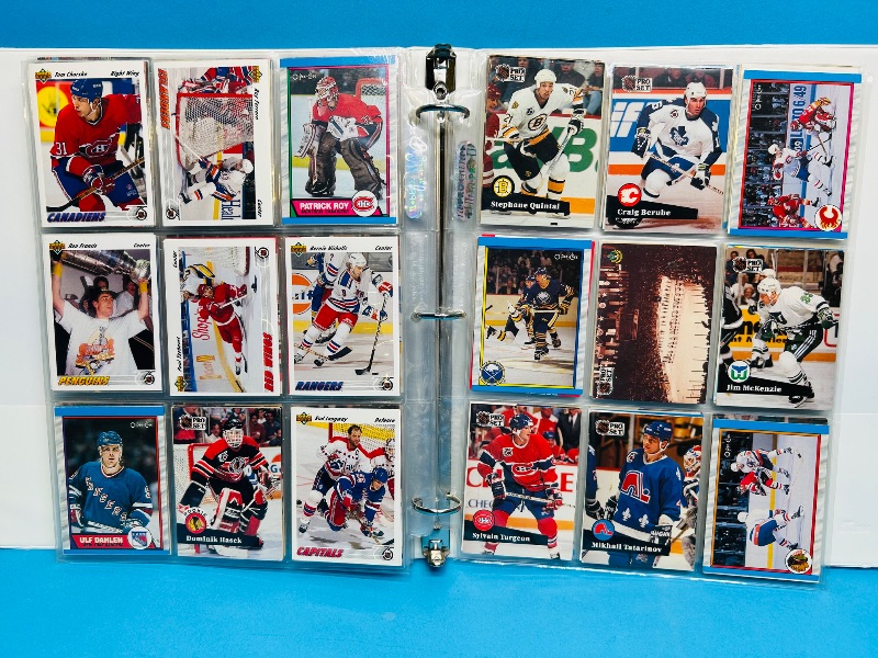 Photo 8 of 699523…final sale no returns/refunds-198 mixed hockey cards in binder