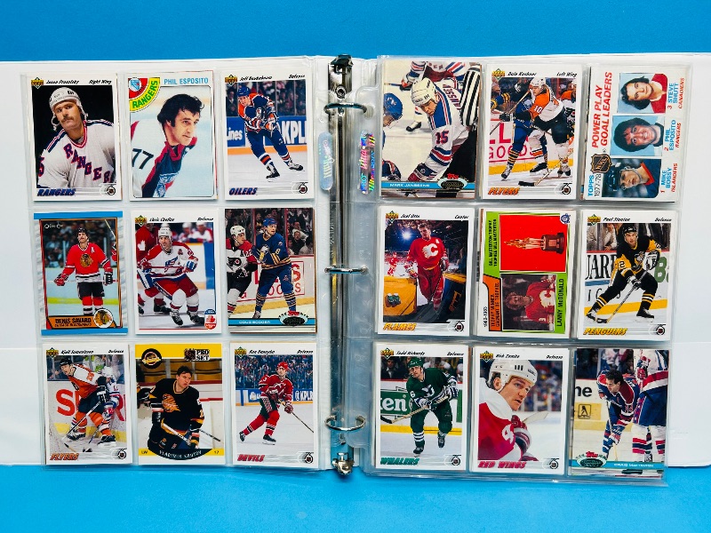 Photo 1 of 699523…final sale no returns/refunds-198 mixed hockey cards in binder