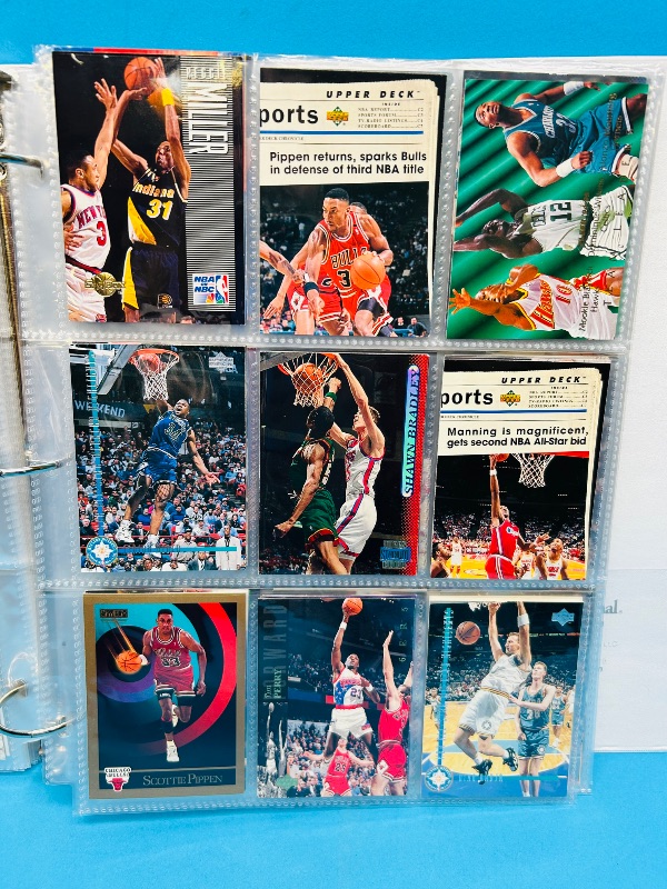 Photo 13 of 699524… final sale no returns/refunds- 351 mixed basketball cards in binder