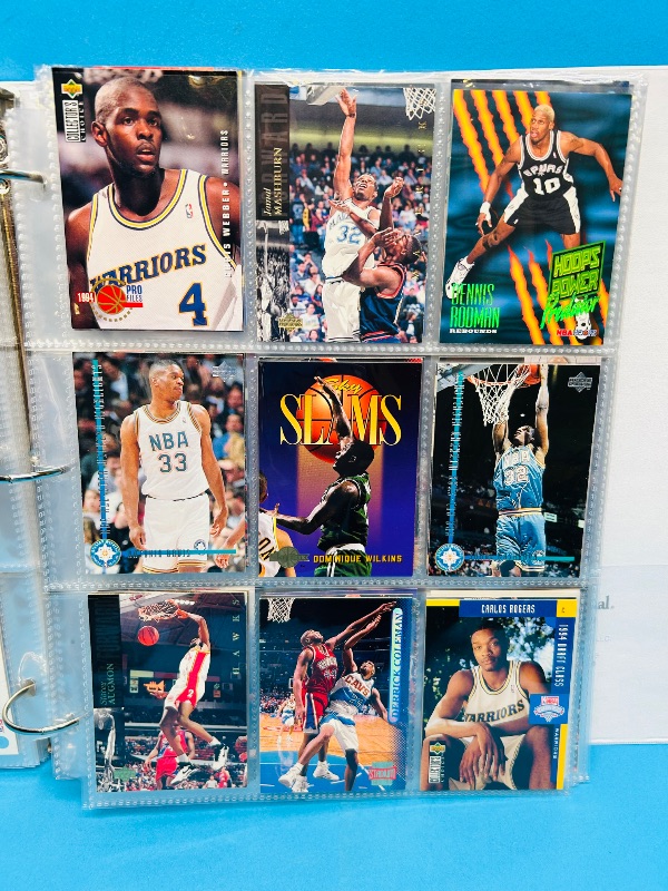 Photo 4 of 699524… final sale no returns/refunds- 351 mixed basketball cards in binder