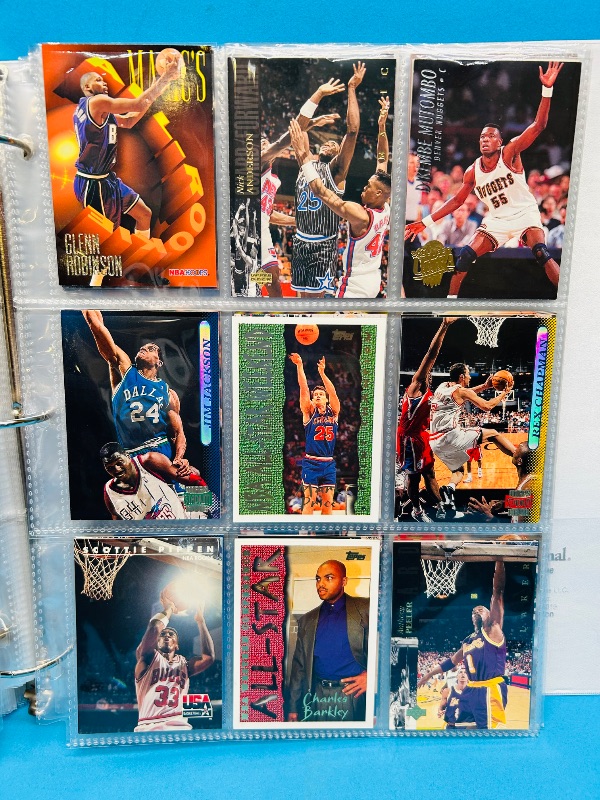 Photo 11 of 699524… final sale no returns/refunds- 351 mixed basketball cards in binder