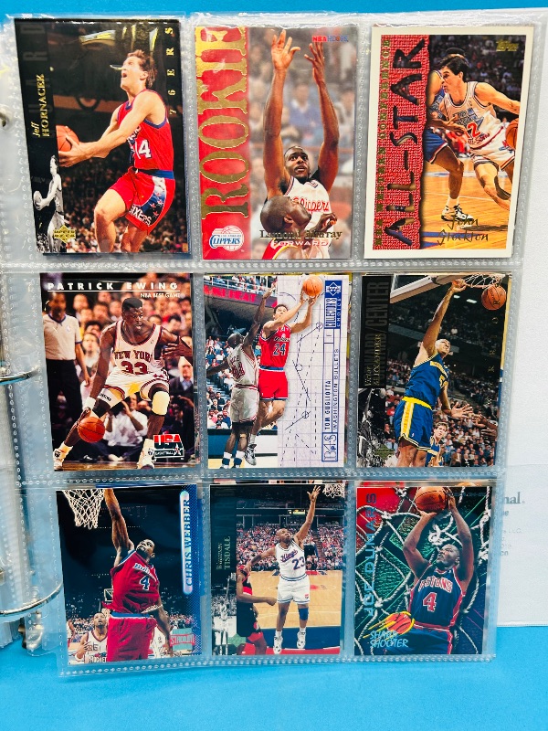 Photo 10 of 699524… final sale no returns/refunds- 351 mixed basketball cards in binder