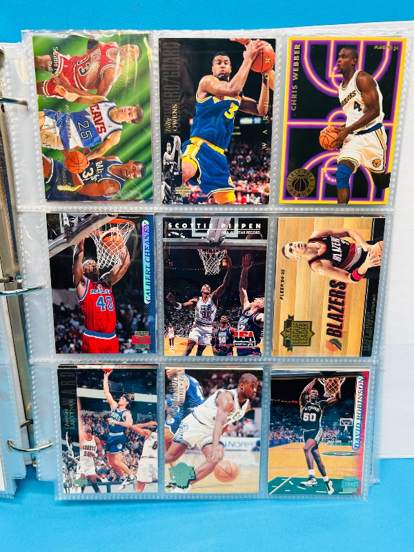 Photo 18 of 699524… final sale no returns/refunds- 351 mixed basketball cards in binder