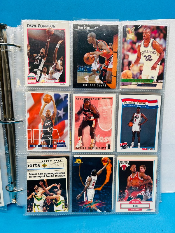 Photo 12 of 699524… final sale no returns/refunds- 351 mixed basketball cards in binder