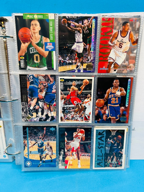 Photo 16 of 699524… final sale no returns/refunds- 351 mixed basketball cards in binder