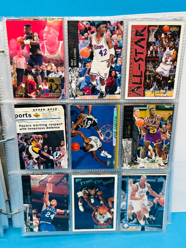 Photo 19 of 699524… final sale no returns/refunds- 351 mixed basketball cards in binder