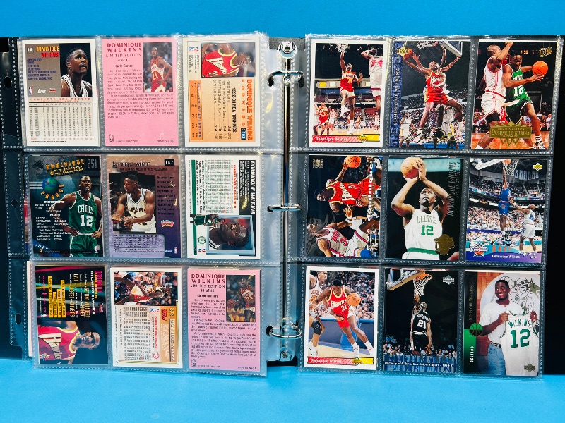 Photo 9 of 699525… final sale no returns/refunds -90 Dominique Wilkins cards in binder 