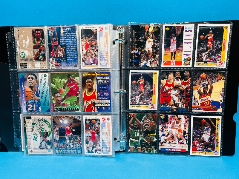 Photo 8 of 699525… final sale no returns/refunds -90 Dominique Wilkins cards in binder 