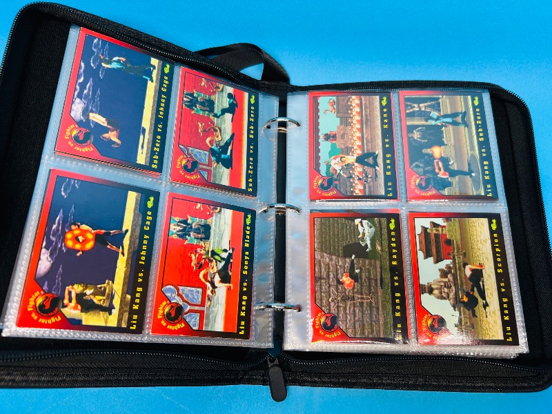 Photo 1 of 699526… final sale no returns/refunds-93 Mortal Kombat  midway cards in binder