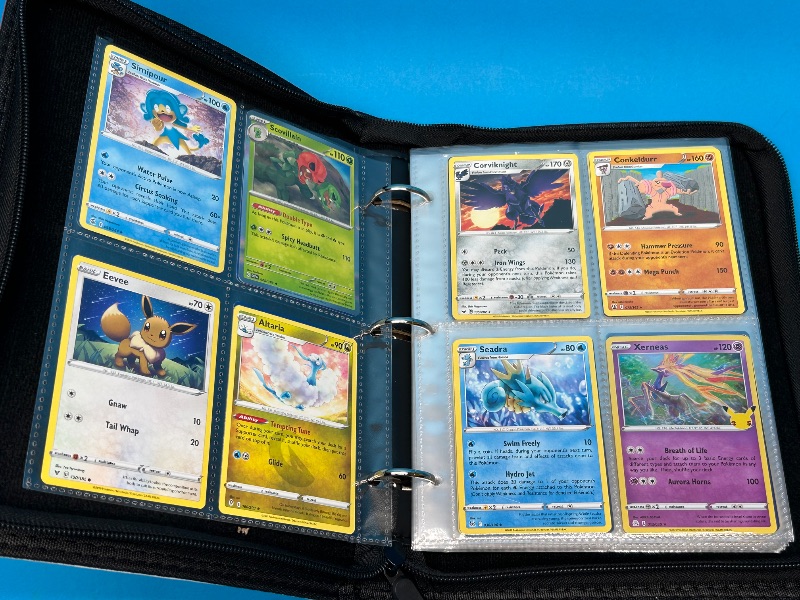 Photo 1 of 699527… final sale no returns/refunds-160 mixed Pokémon cards in binder - various dates 