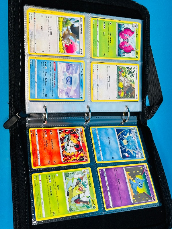 Photo 2 of 699528…  final sale no returns/refunds-160 mixed Pokémon cards in hinder- various dates 