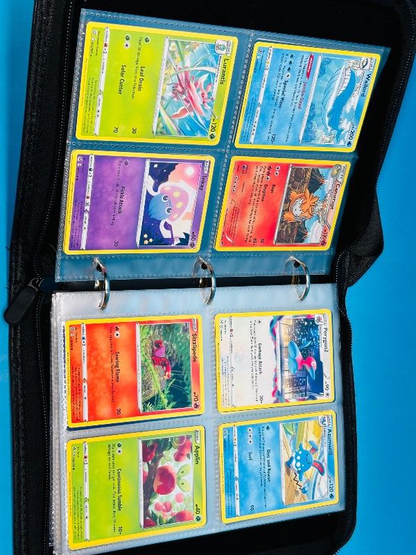 Photo 18 of 699528…  final sale no returns/refunds-160 mixed Pokémon cards in hinder- various dates 