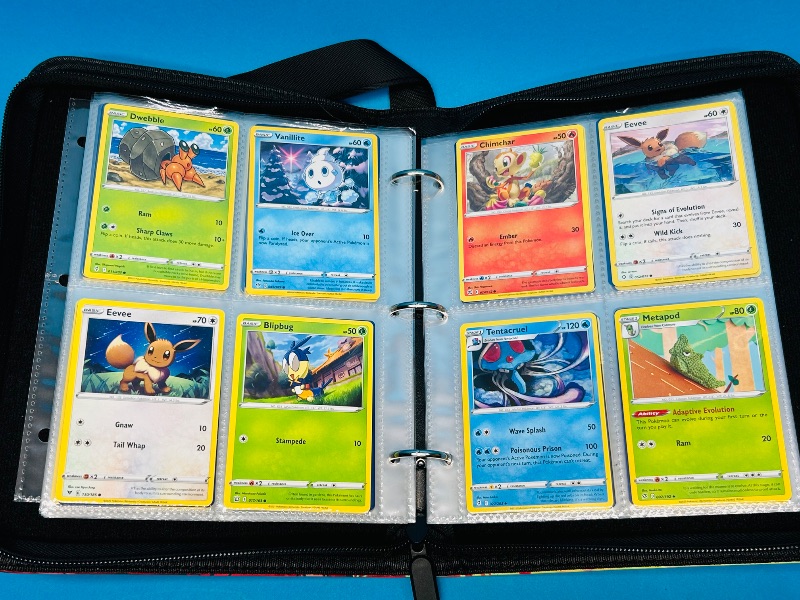 Photo 9 of 699529…  final sale no returns/refunds-160 mixed Pokémon cards in hinder- various dates 