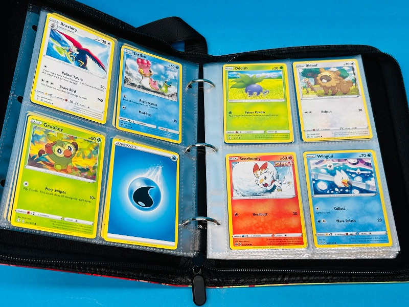 Photo 17 of 699529…  final sale no returns/refunds-160 mixed Pokémon cards in hinder- various dates 