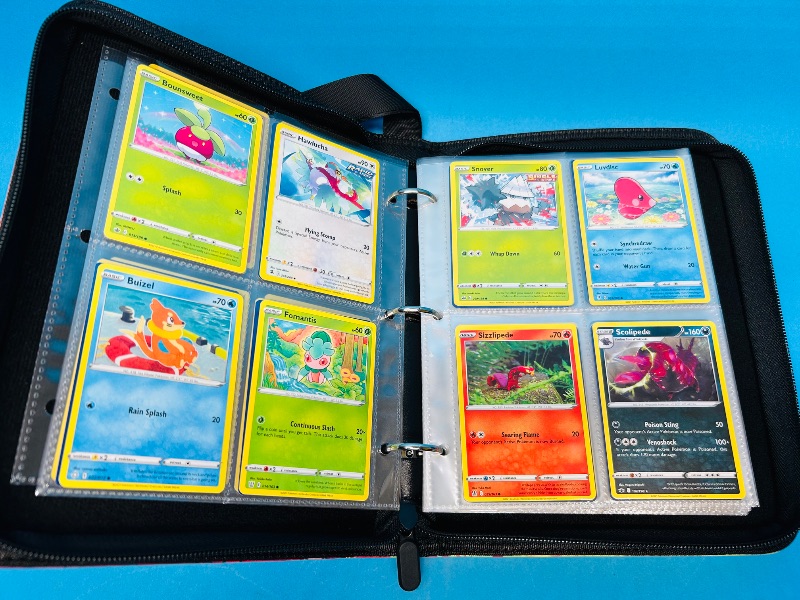 Photo 15 of 699529…  final sale no returns/refunds-160 mixed Pokémon cards in hinder- various dates 