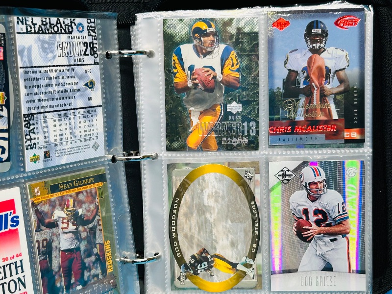 Photo 11 of 699530…final sale no returns/refunds-72 mixed football holo, foil, refractor cards in binder 