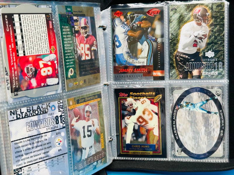 Photo 3 of 699530…final sale no returns/refunds-72 mixed football holo, foil, refractor cards in binder 