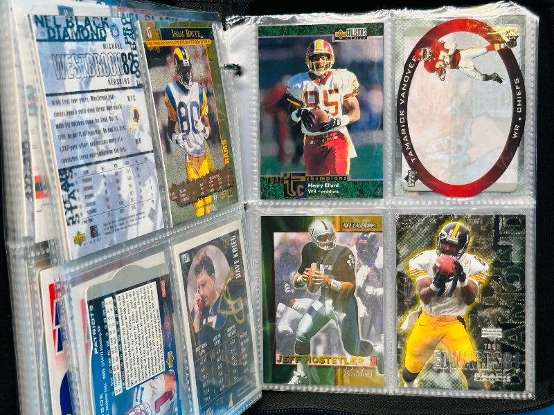 Photo 8 of 699530…final sale no returns/refunds-72 mixed football holo, foil, refractor cards in binder 