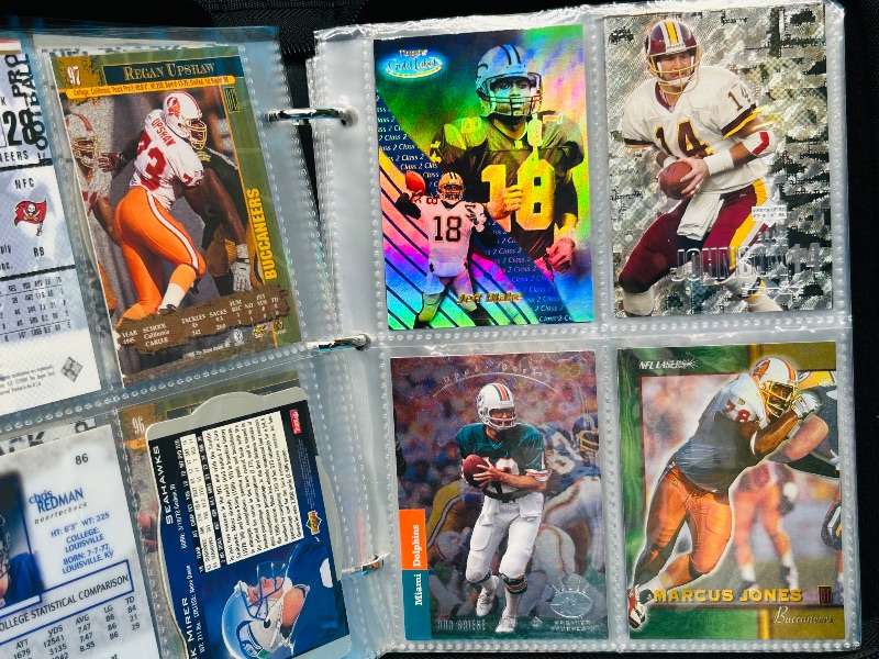 Photo 15 of 699530…final sale no returns/refunds-72 mixed football holo, foil, refractor cards in binder 