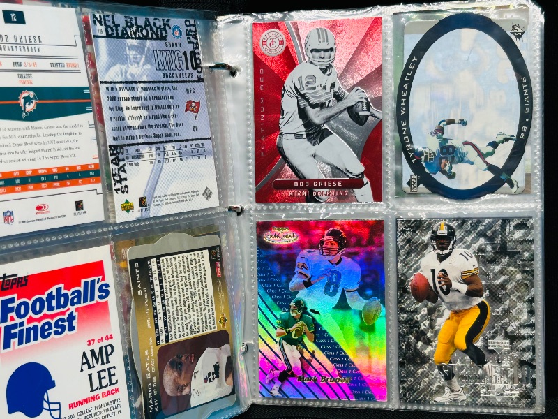 Photo 9 of 699530…final sale no returns/refunds-72 mixed football holo, foil, refractor cards in binder 