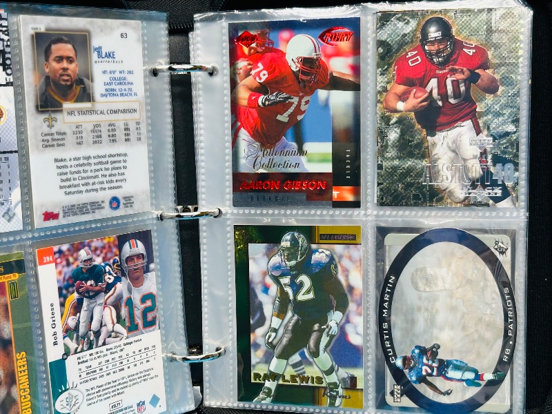 Photo 16 of 699530…final sale no returns/refunds-72 mixed football holo, foil, refractor cards in binder 