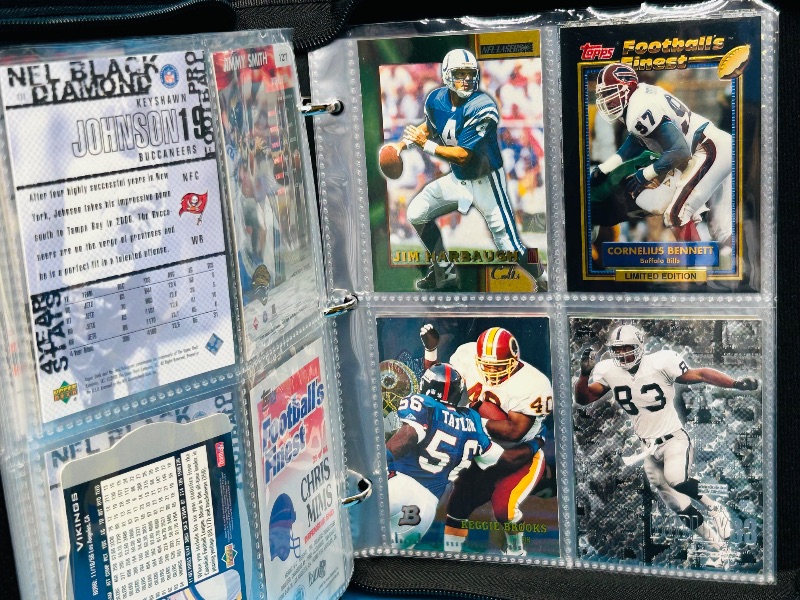 Photo 2 of 699530…final sale no returns/refunds-72 mixed football holo, foil, refractor cards in binder 