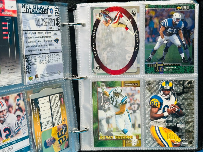 Photo 12 of 699530…final sale no returns/refunds-72 mixed football holo, foil, refractor cards in binder 