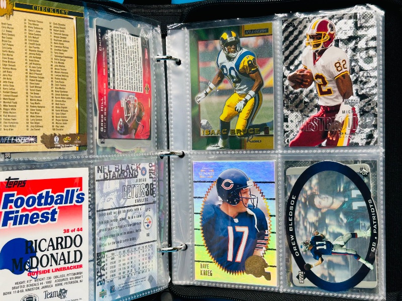 Photo 6 of 699530…final sale no returns/refunds-72 mixed football holo, foil, refractor cards in binder 