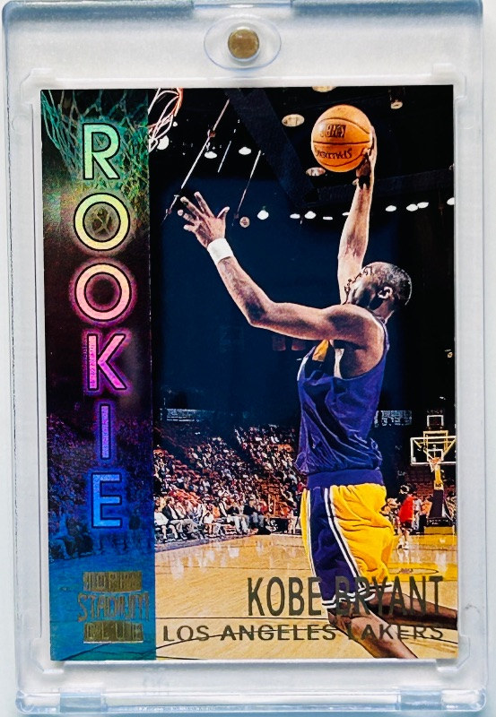 Photo 1 of 699533…Rookie Kobe Bryant card R9 topps stadium club in hard plastic case 