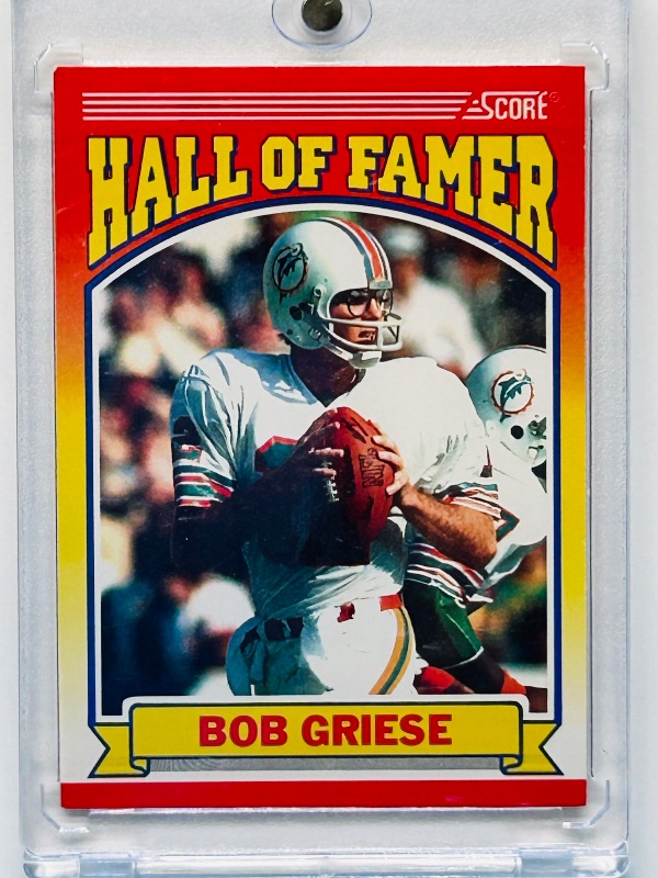 Photo 1 of 699545…Hall of Fame Bob Griese card in hard plastic case