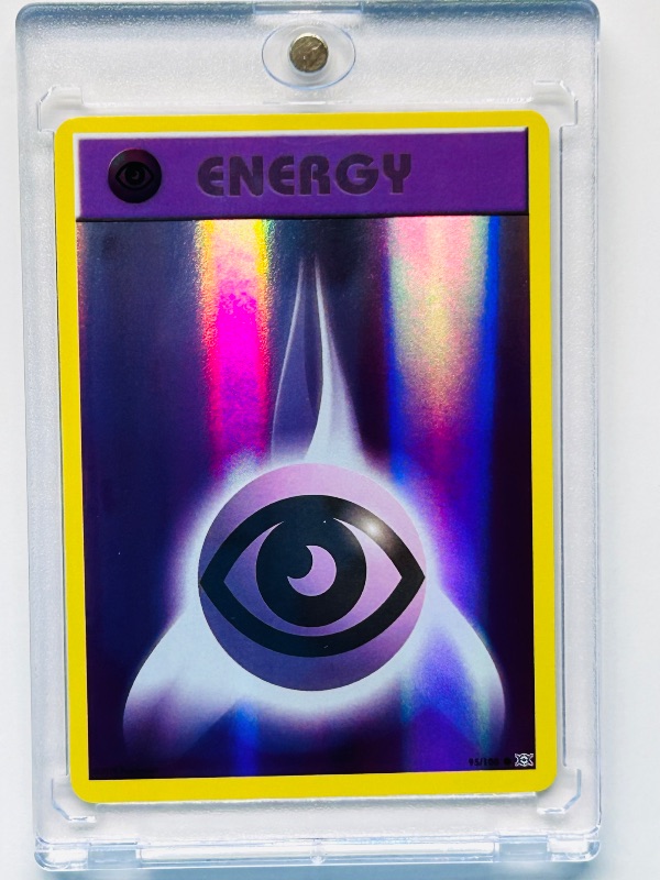 Photo 1 of 699547…Pokémon holo foil energy card in hard plastic case