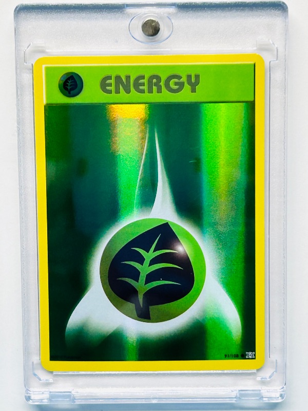 Photo 1 of 699548…Pokémon holo foil energy card in hard plastic case 