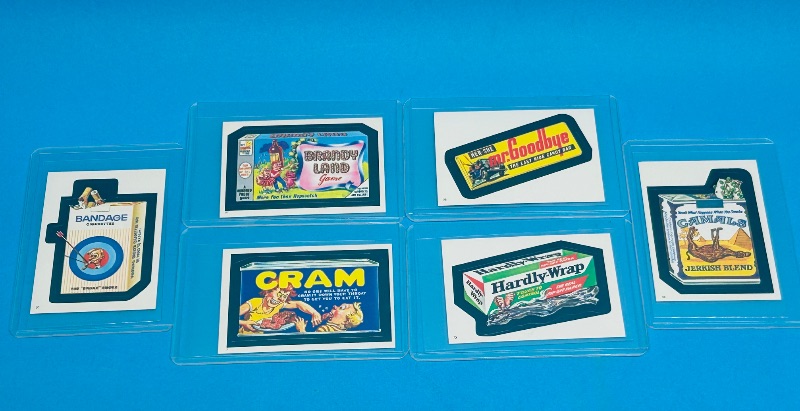 Photo 1 of 699550…6 vintage Topps  Wacky Packages stickers in plastic sleeves 