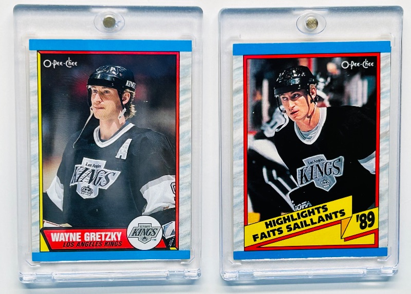 Photo 1 of 699552…2 Wayne Gretzky cards  in hard plastic cases