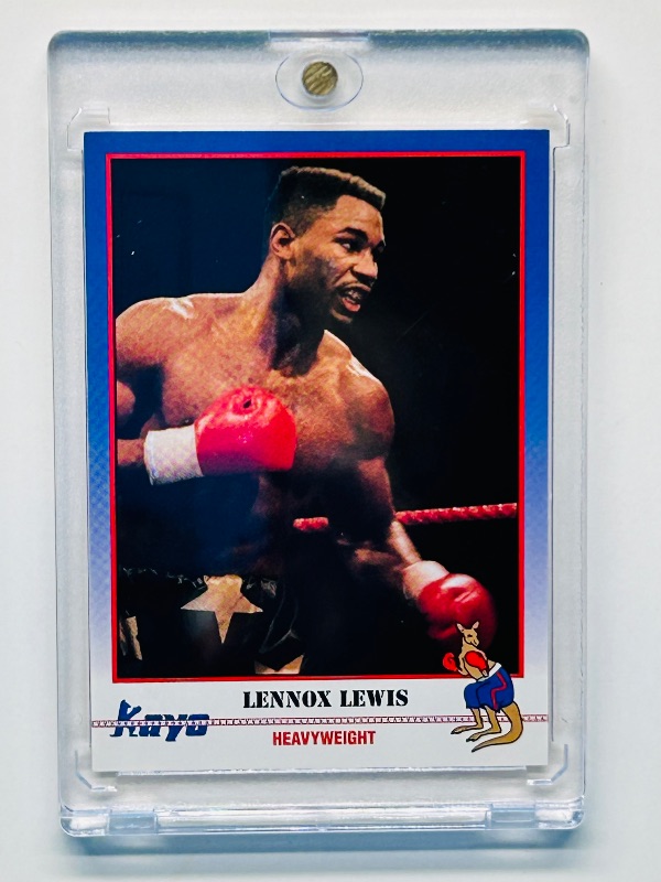 Photo 1 of 699556…Rookie Lennox  Lewis card 068  in hard plastic case