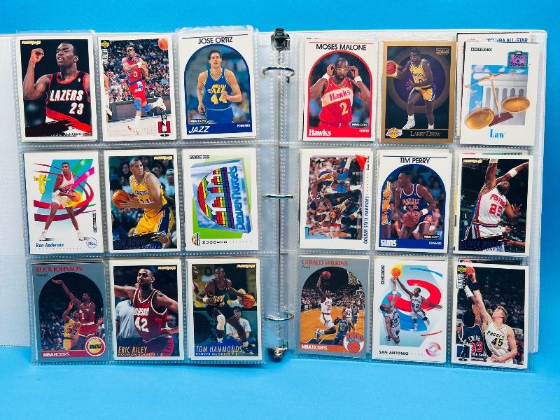 Photo 3 of 699573…final sale no returns/refunds-360 mixed basketball cards in binder