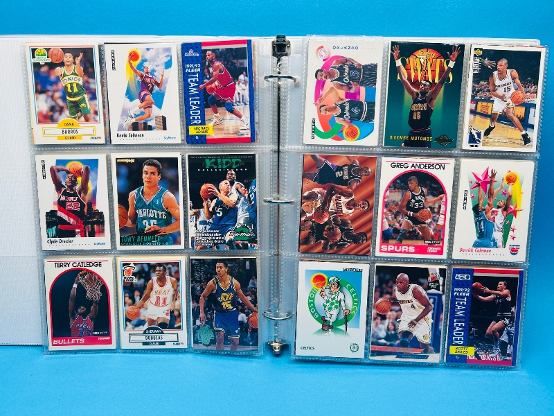 Photo 11 of 699573…final sale no returns/refunds-360 mixed basketball cards in binder