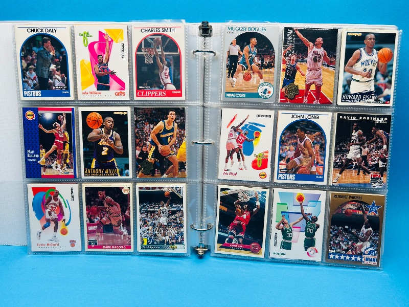 Photo 1 of 699573…final sale no returns/refunds-360 mixed basketball cards in binder