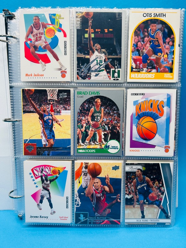 Photo 18 of 699573…final sale no returns/refunds-360 mixed basketball cards in binder