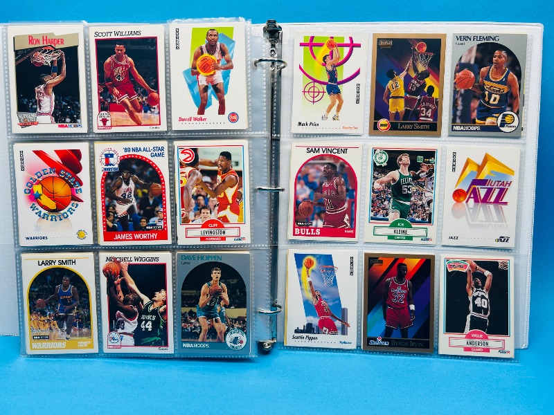 Photo 19 of 699573…final sale no returns/refunds-360 mixed basketball cards in binder