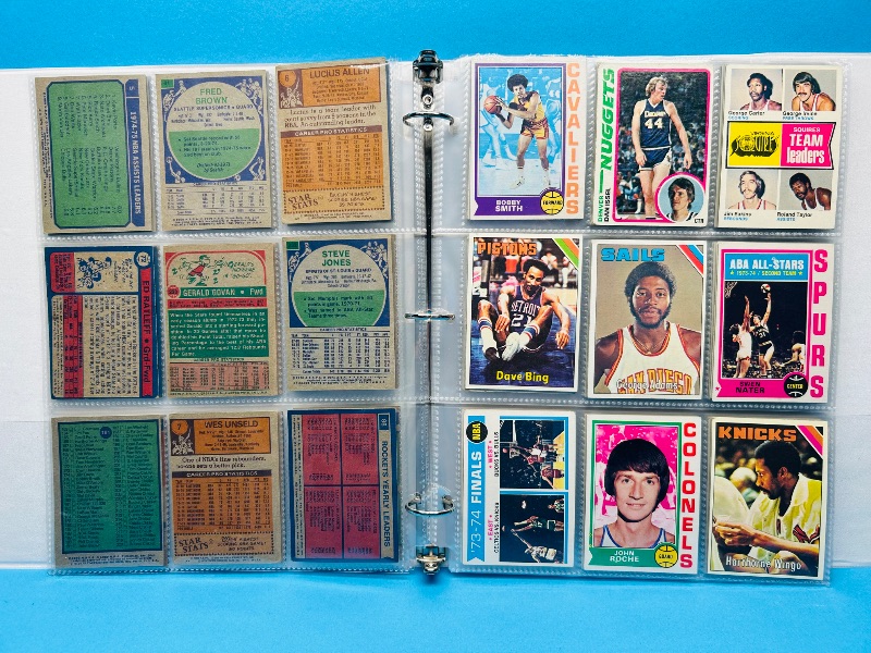 Photo 7 of 699574… final sale no returns/refunds-108 vintage basketball cards 1970’s in binder 